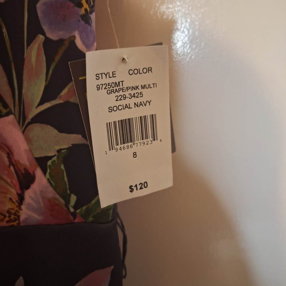 Floral Sleeveless Maxi Dress - Black and Pink - Picture 5 of 5